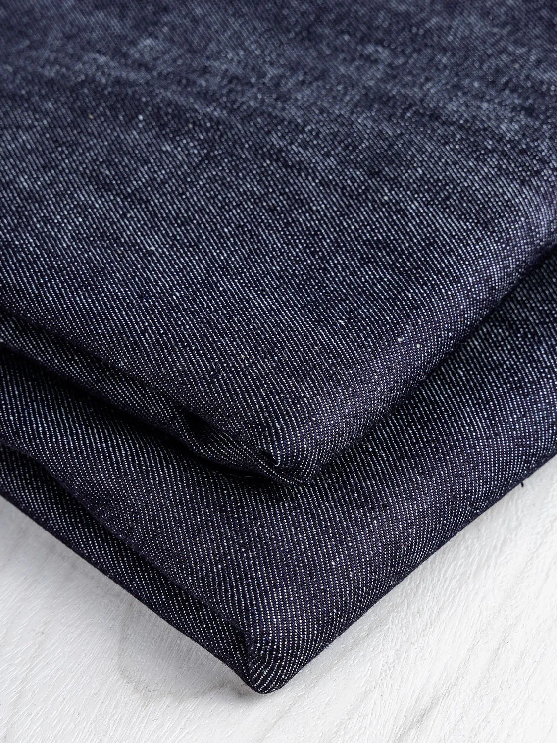 10.25oz Stretch Organic Cotton Denim - Midnight Blue - Swatch