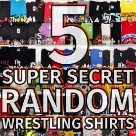 5 Random Wrestling WWE T-Shirts New