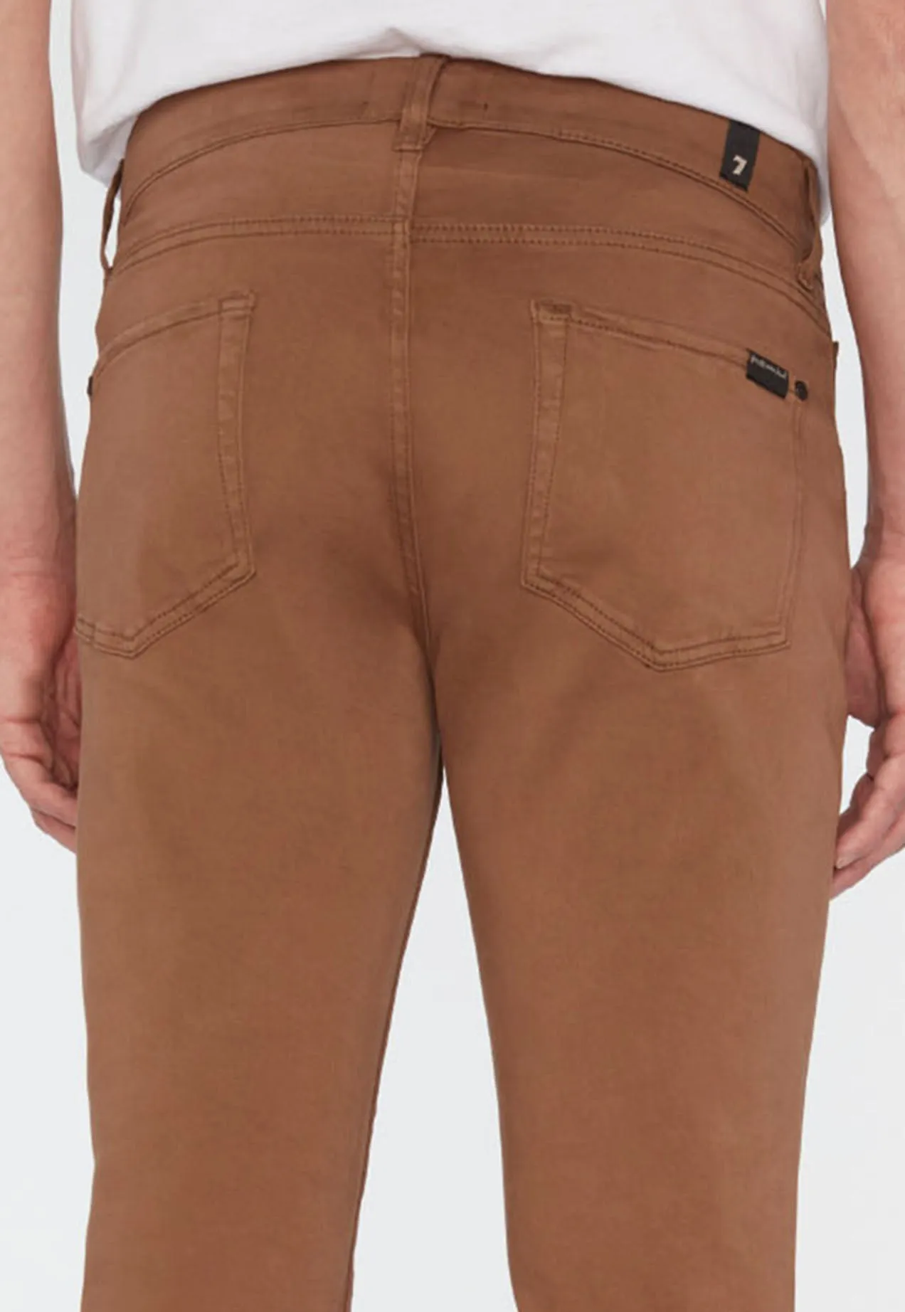 7 FOR ALL MANKIND - SLIMMY TAPERED Luxe Performance Plus Colour In Walnut JSMXV600WN