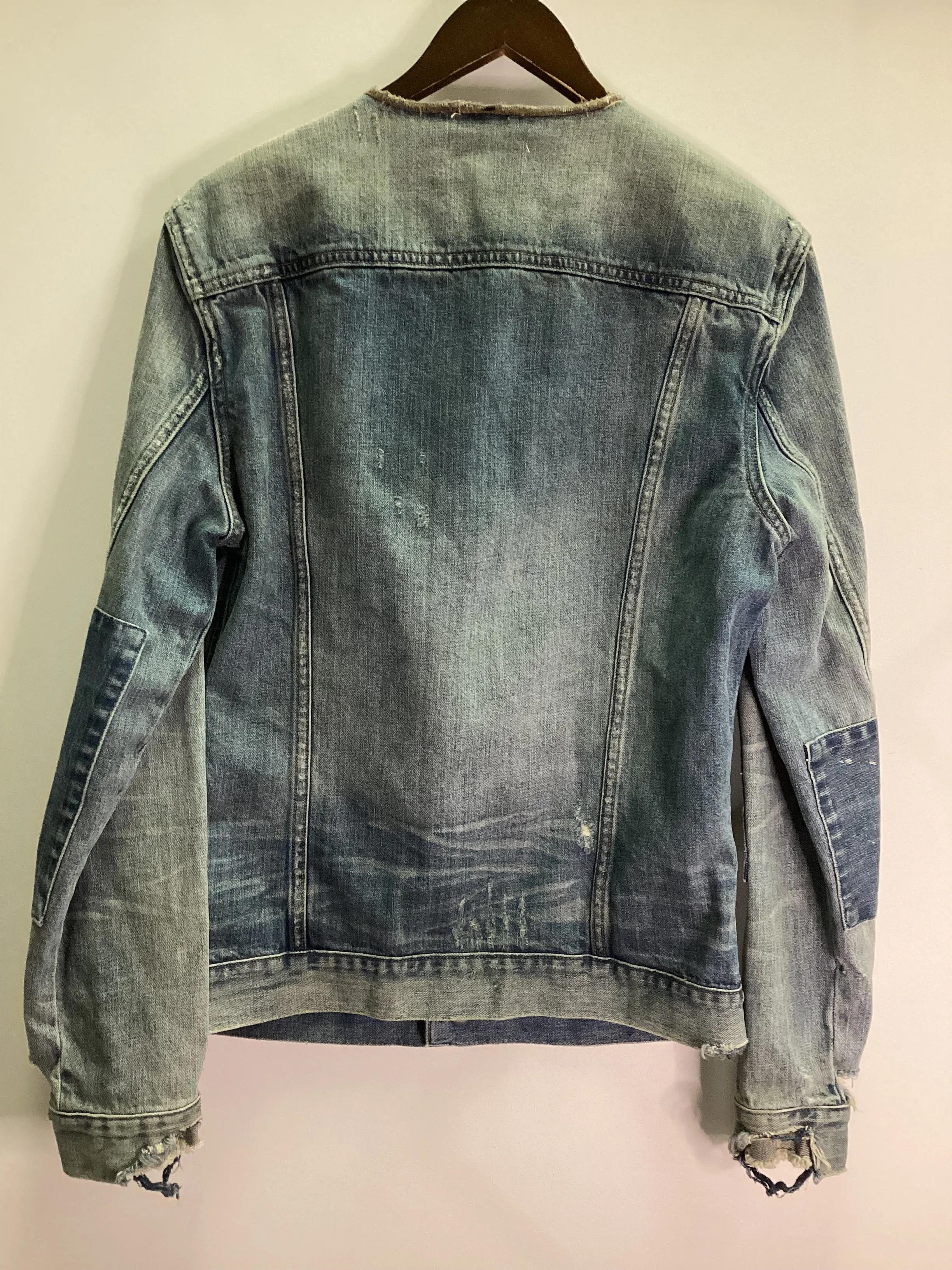 AllSaints Daruma Blue Denim Jacket Size M