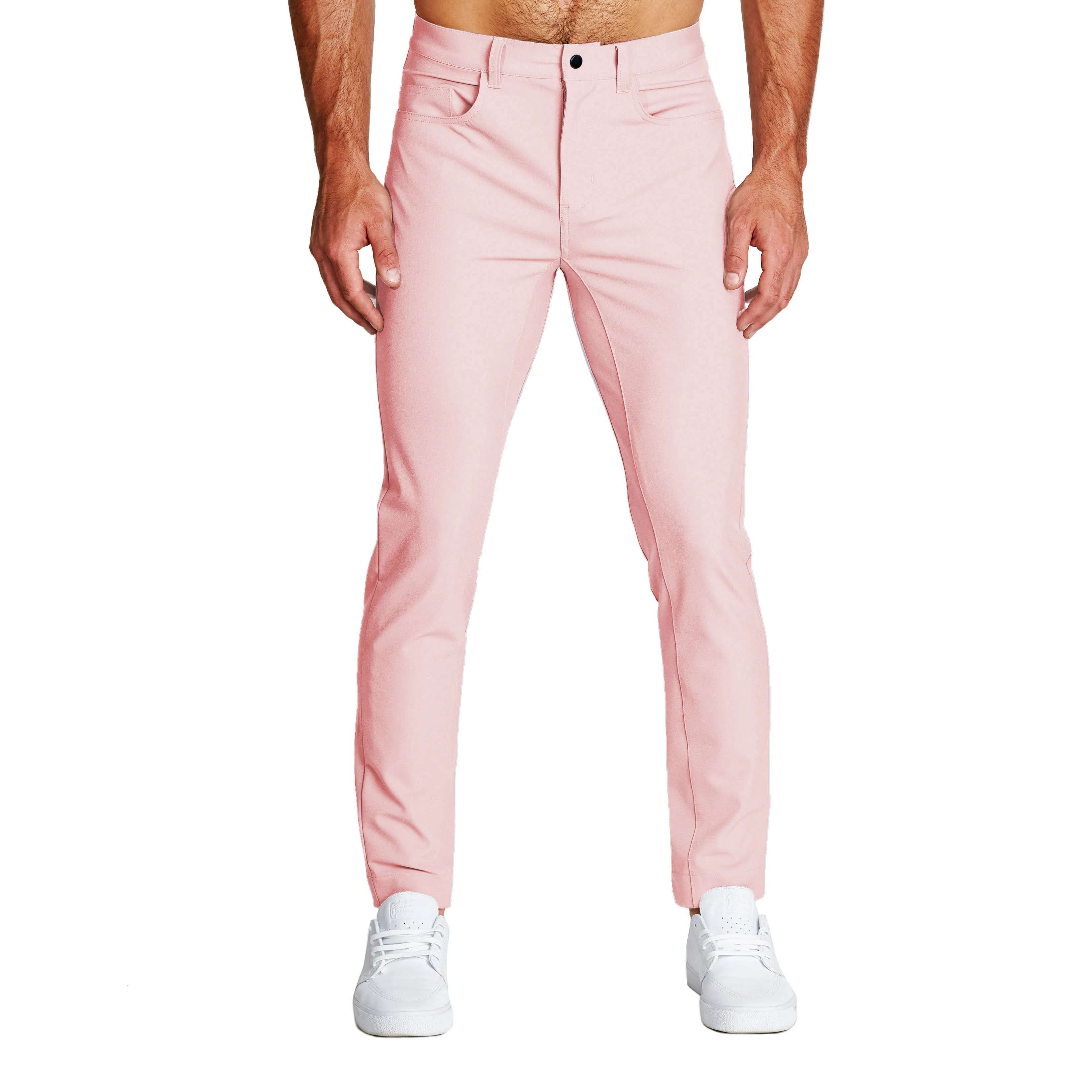 Athletic Fit Stretch Tech Chino - Coral Pink