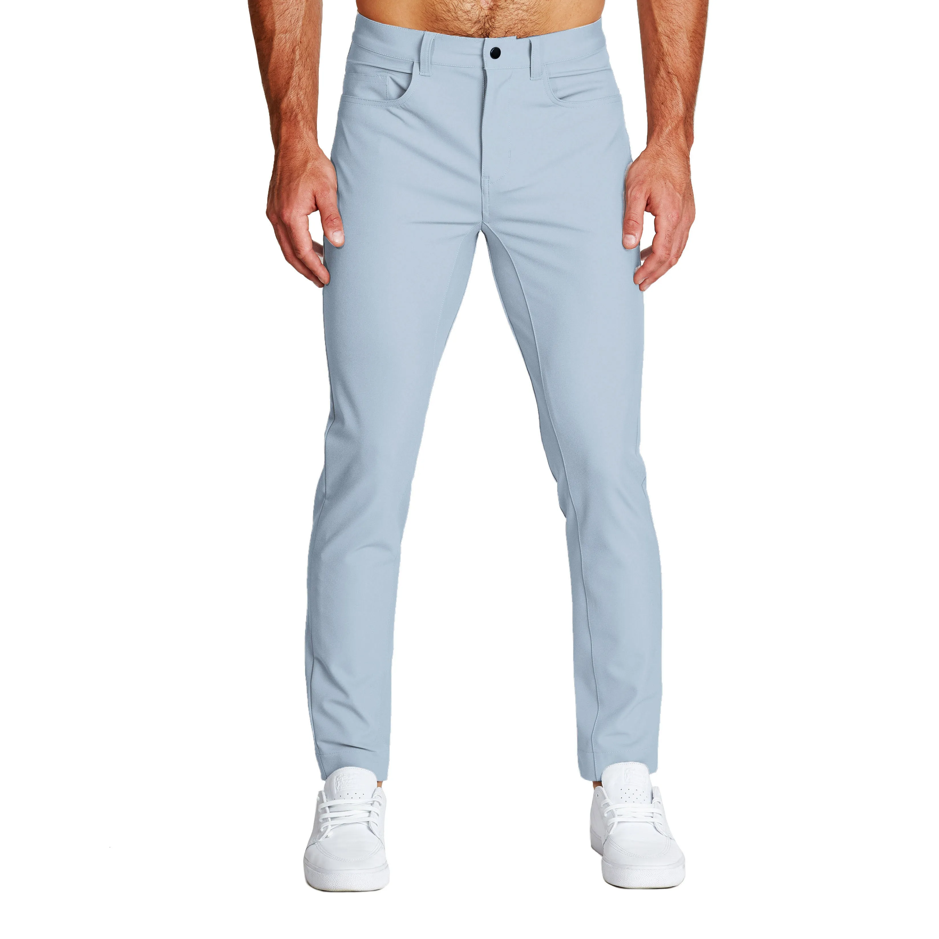 Athletic Fit Stretch Tech Chino - Light Blue