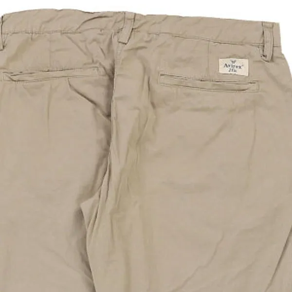 Avirex Chinos - 33W 32L Beige Cotton Blend