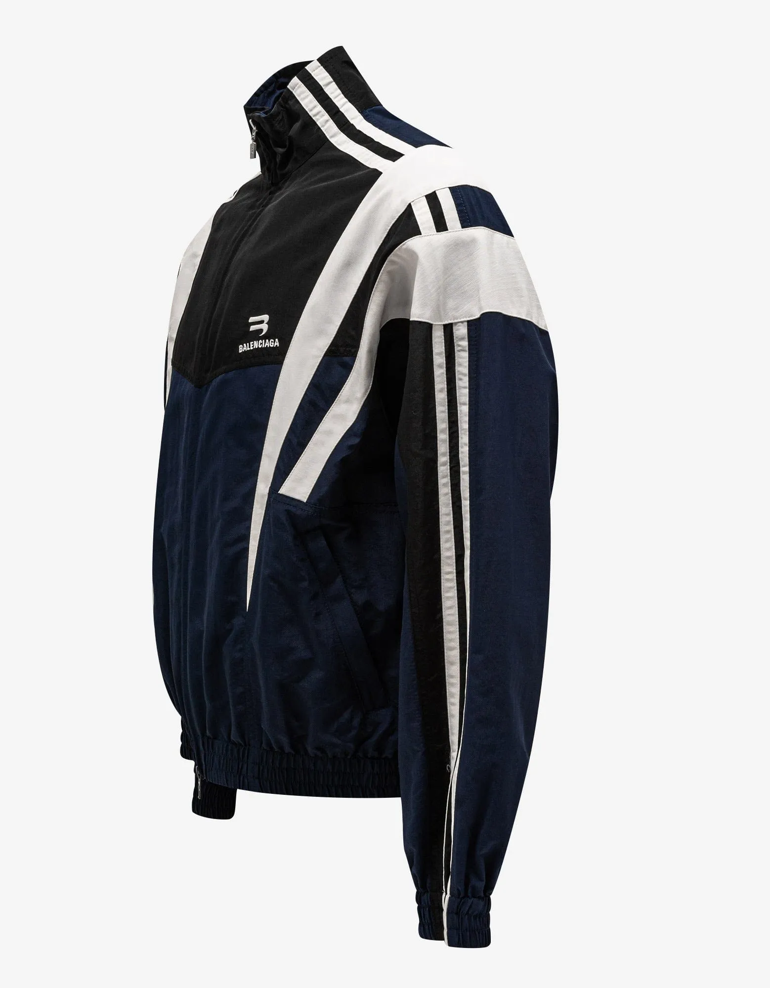 Balenciaga Navy Blue Sporty B Tracksuit Jacket