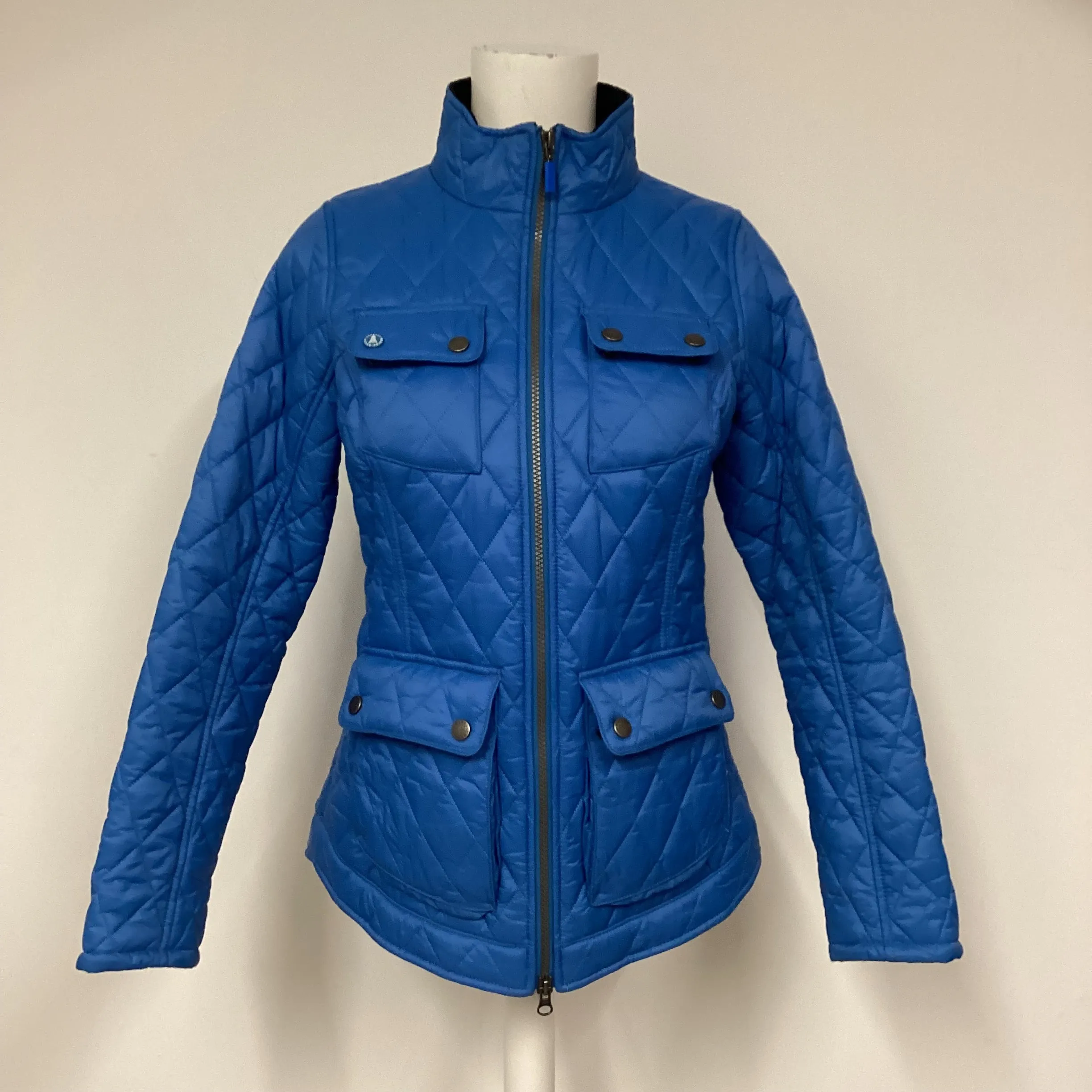 Barbour Blue Dolostone Quilted Jacket Size 8