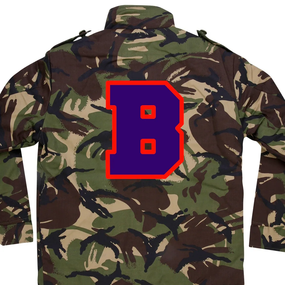 Big Letter Camo Jacket