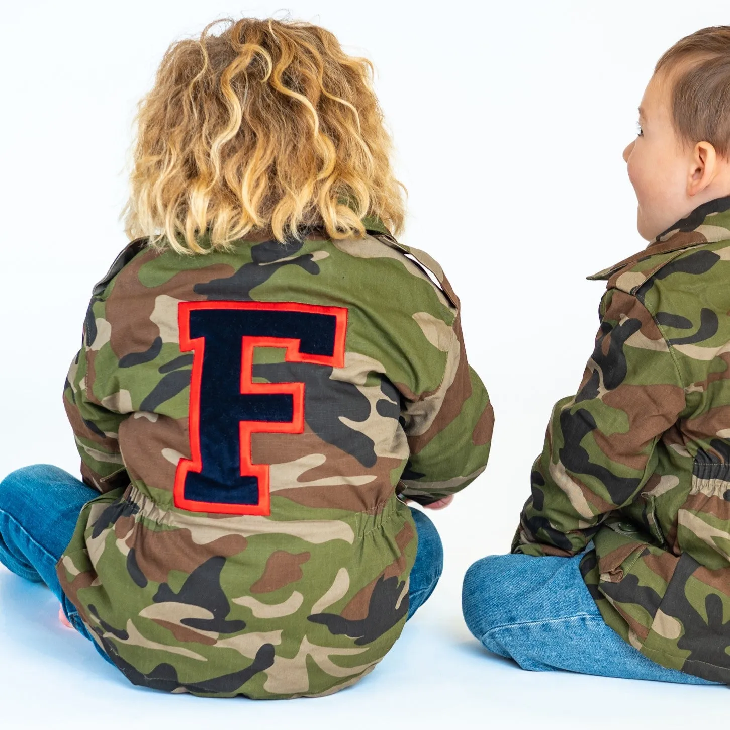 Big Letter Camo Jacket