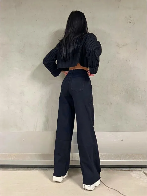 Black Wide Leg Jeans