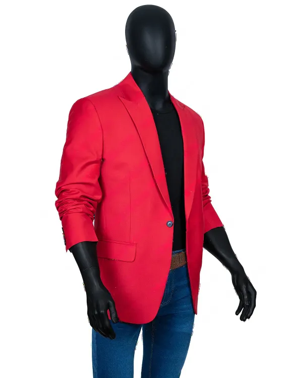 Blinding Lights The Weekend Red Blazer