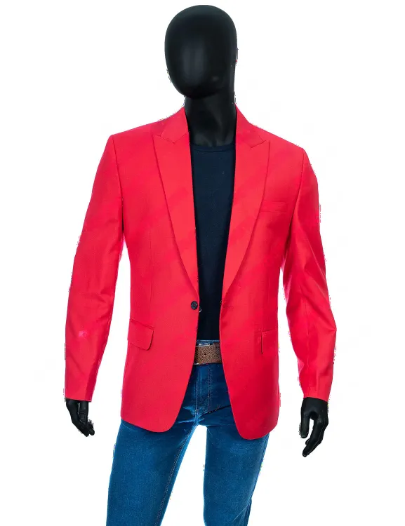 Blinding Lights The Weekend Red Blazer