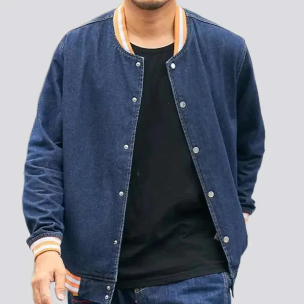 Bomber men's jean jacket