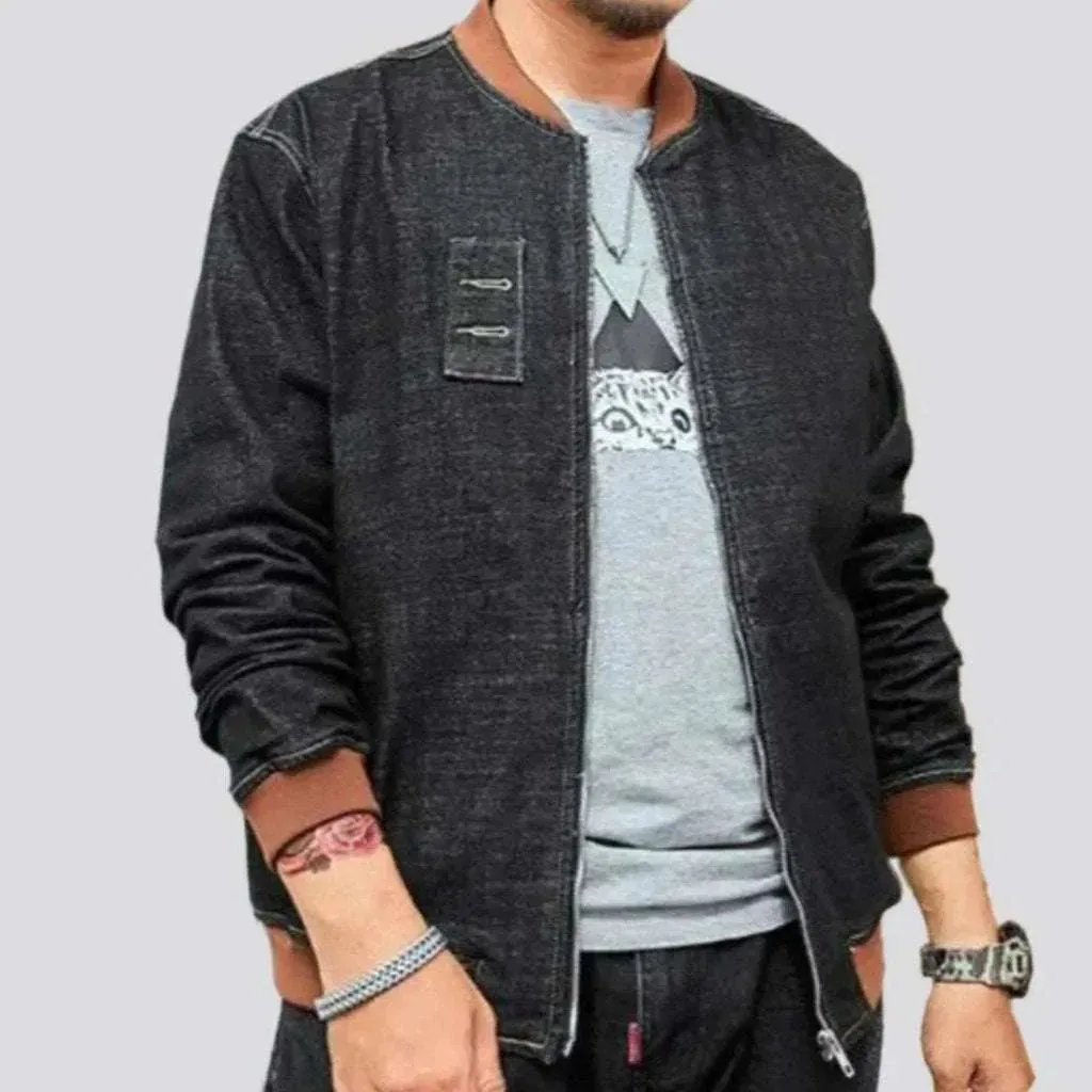 Bomber men's jean jacket