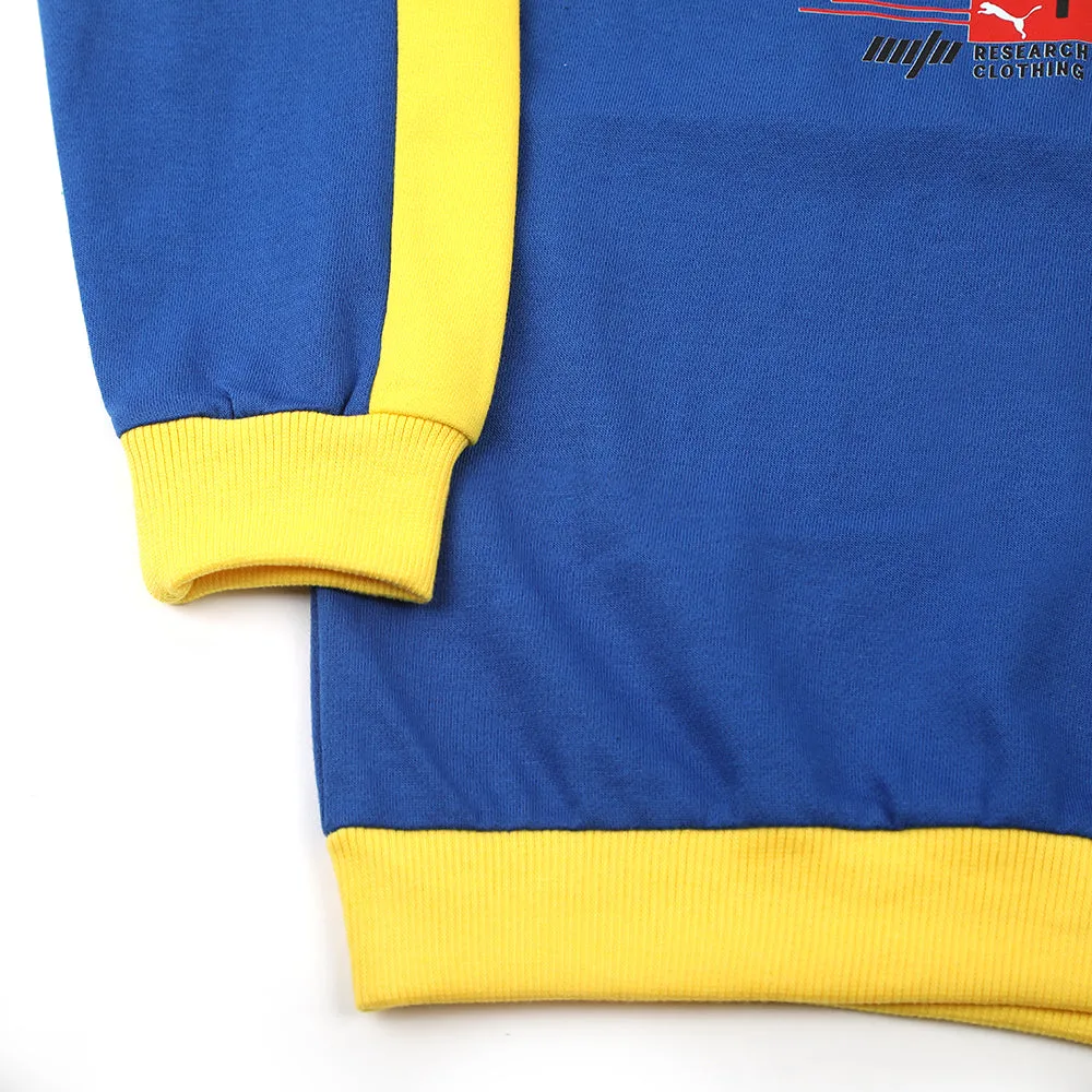 Boys Full Sleeves Sweat Suit - Royal Blue