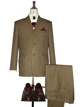 Brown And Black Houndstooth Suit