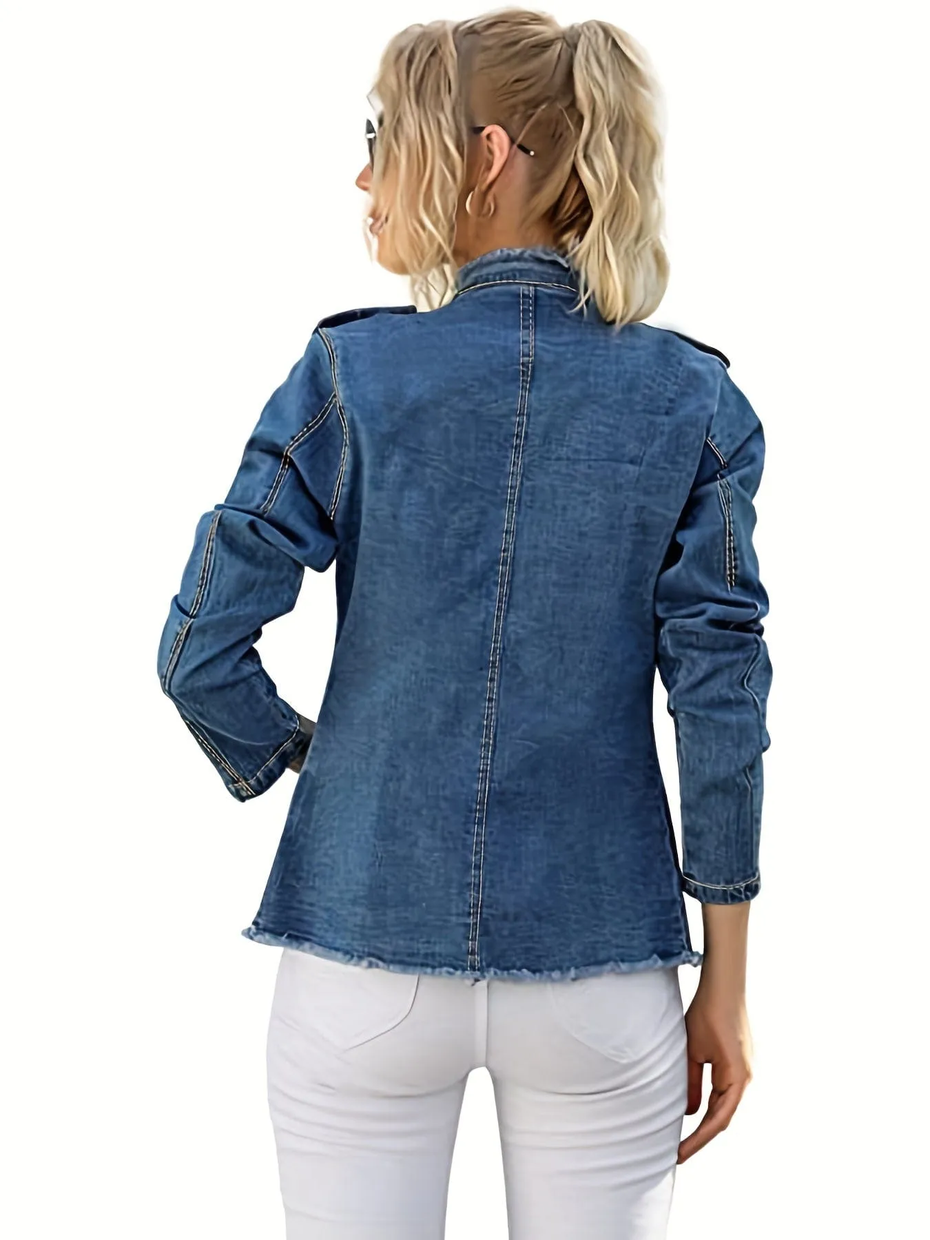 Button-Up Denim Jacket