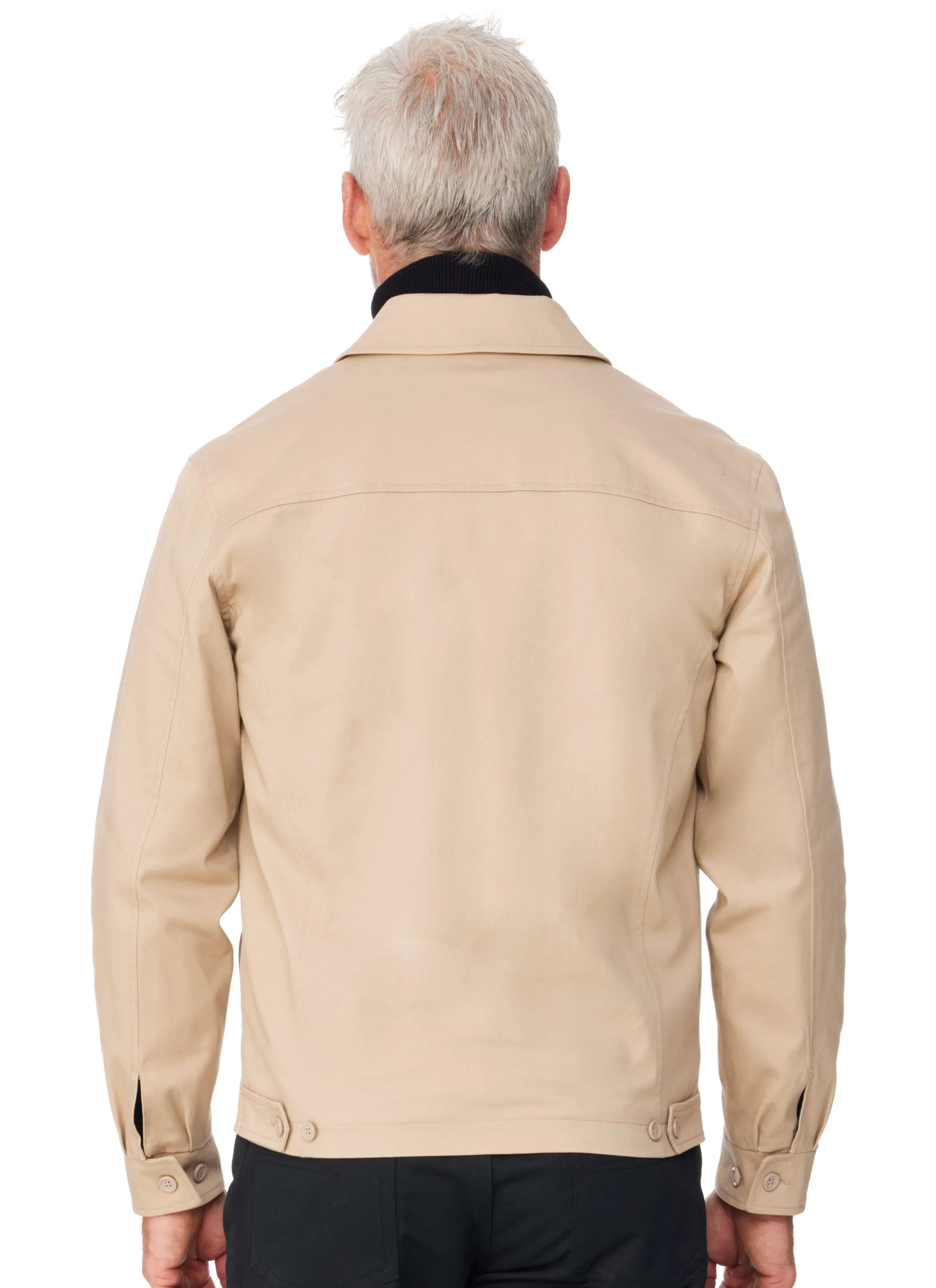 CASTLEMAINE CASUAL ZIP JACKET - CAMEL