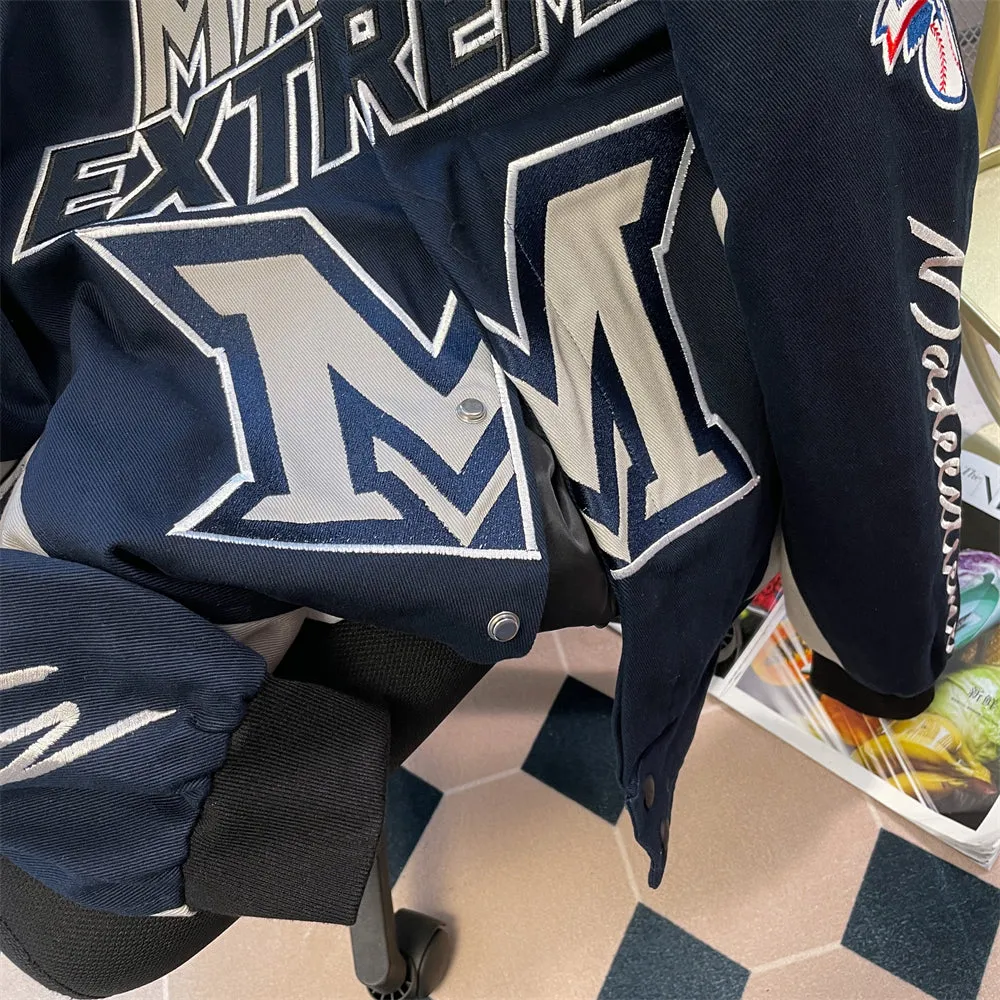 Chic Letter Printed Motocycle Jacket