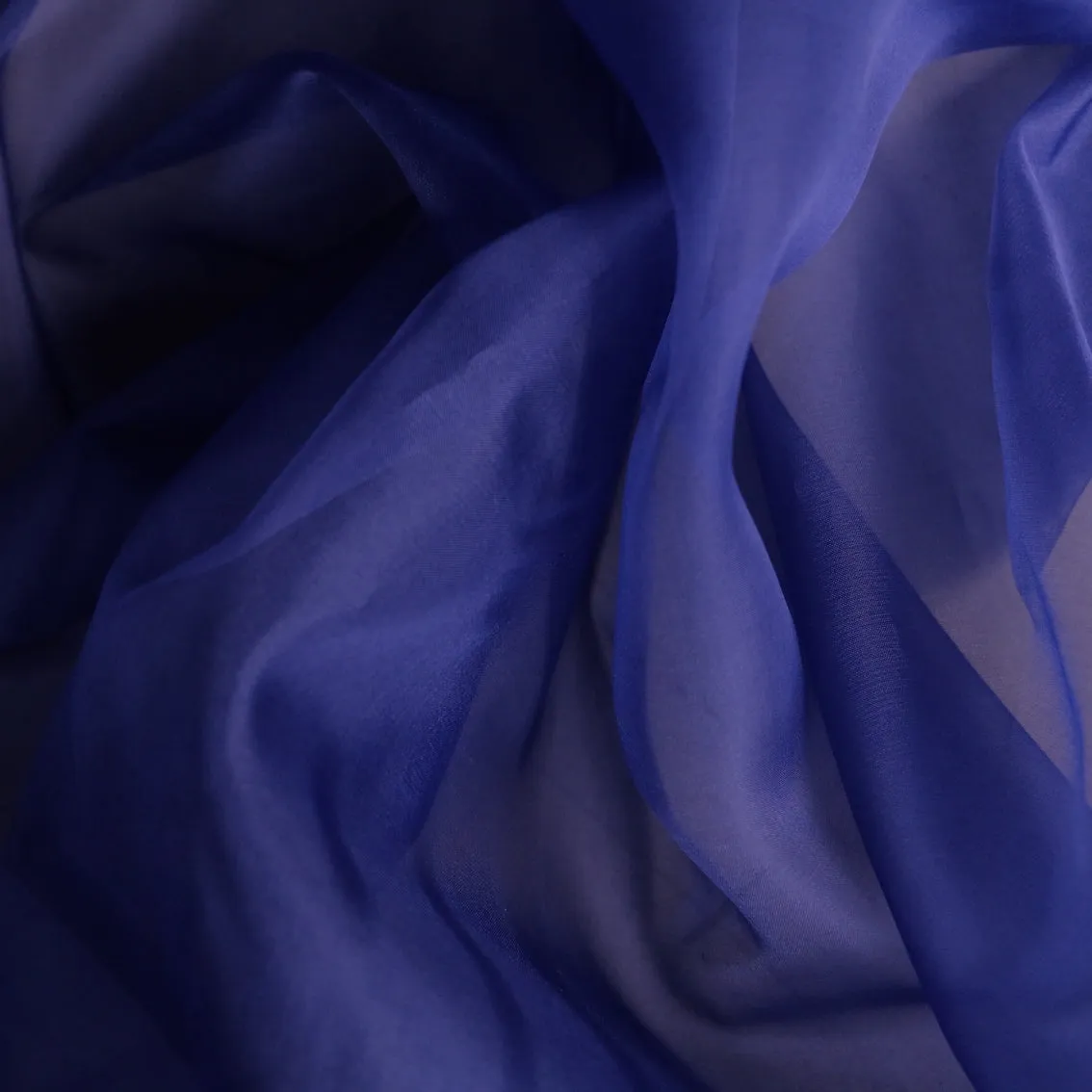 Cobalt Silk Organza