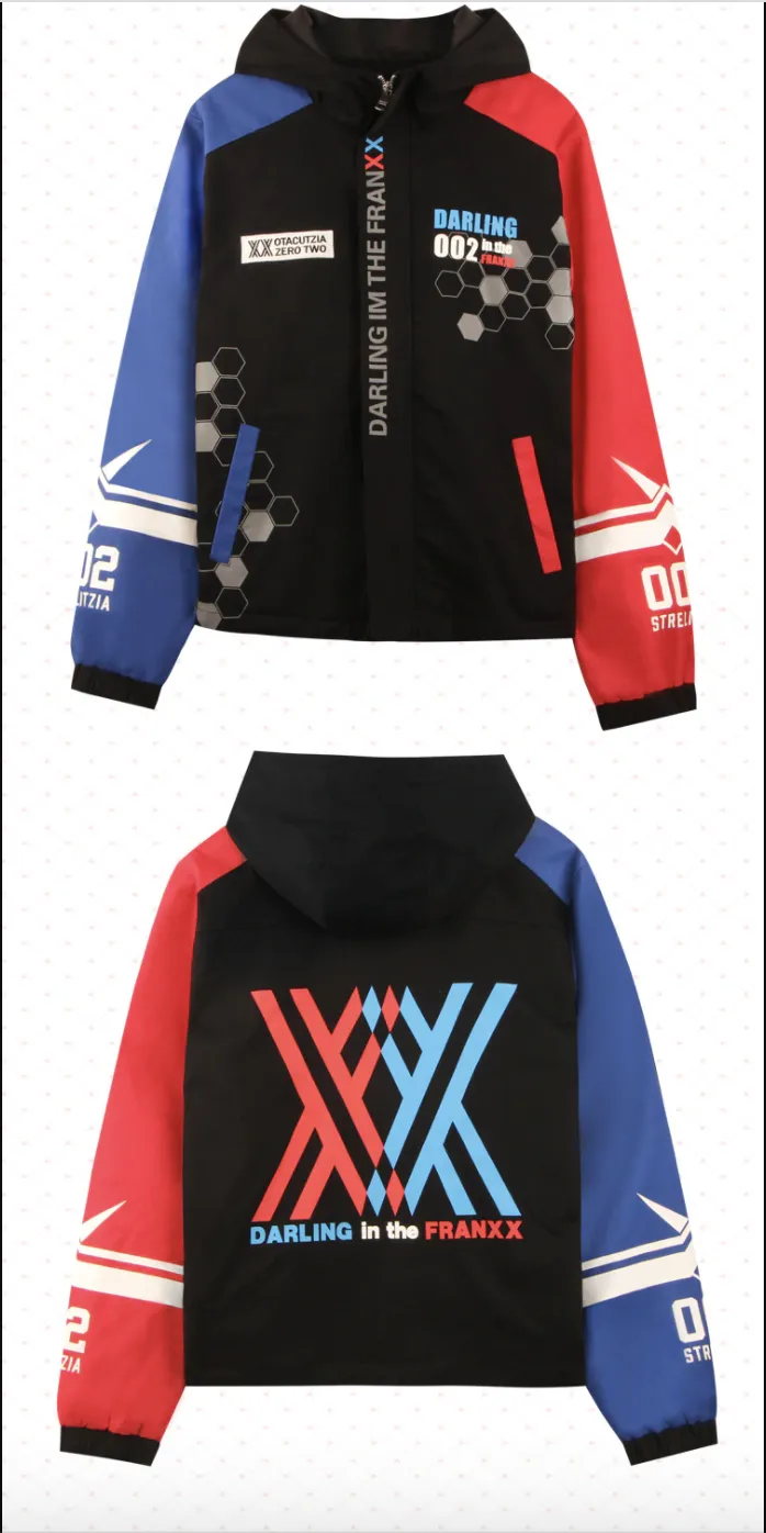 Darling in the Franxx Zero Two 02 Jacket Zipper Coat