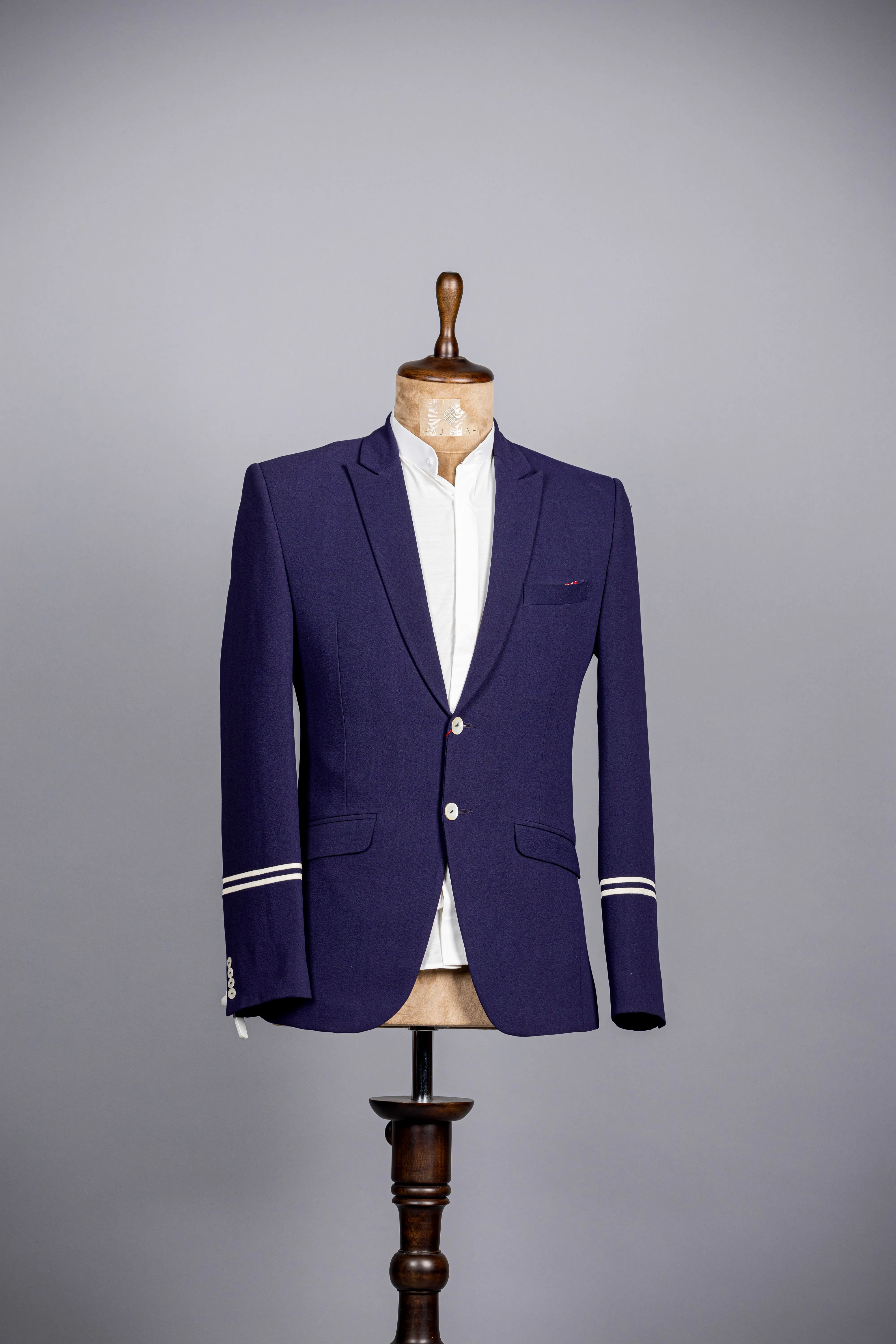 Designer Blue Blazer for Men on Sale Online