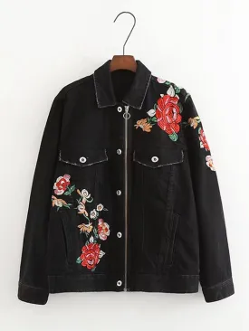 Embroidery Women Denim Jackets