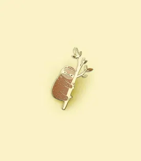 Enamel Pin Sloth by Tom Hardwick