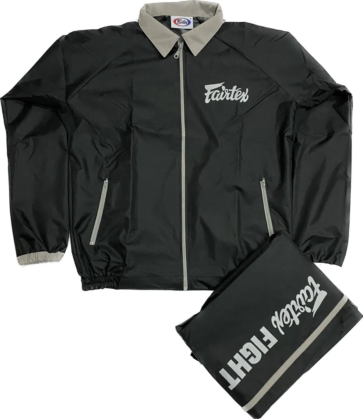 Fairtex Vinyl Sauna Suit VS4 Black Grey