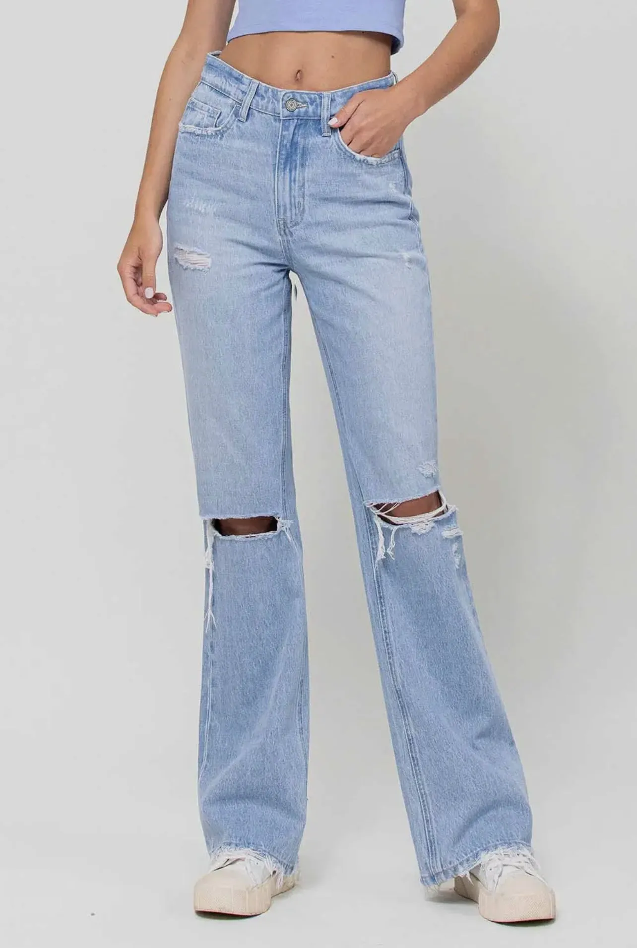 Faith Moves Mountains High Rise Jeans