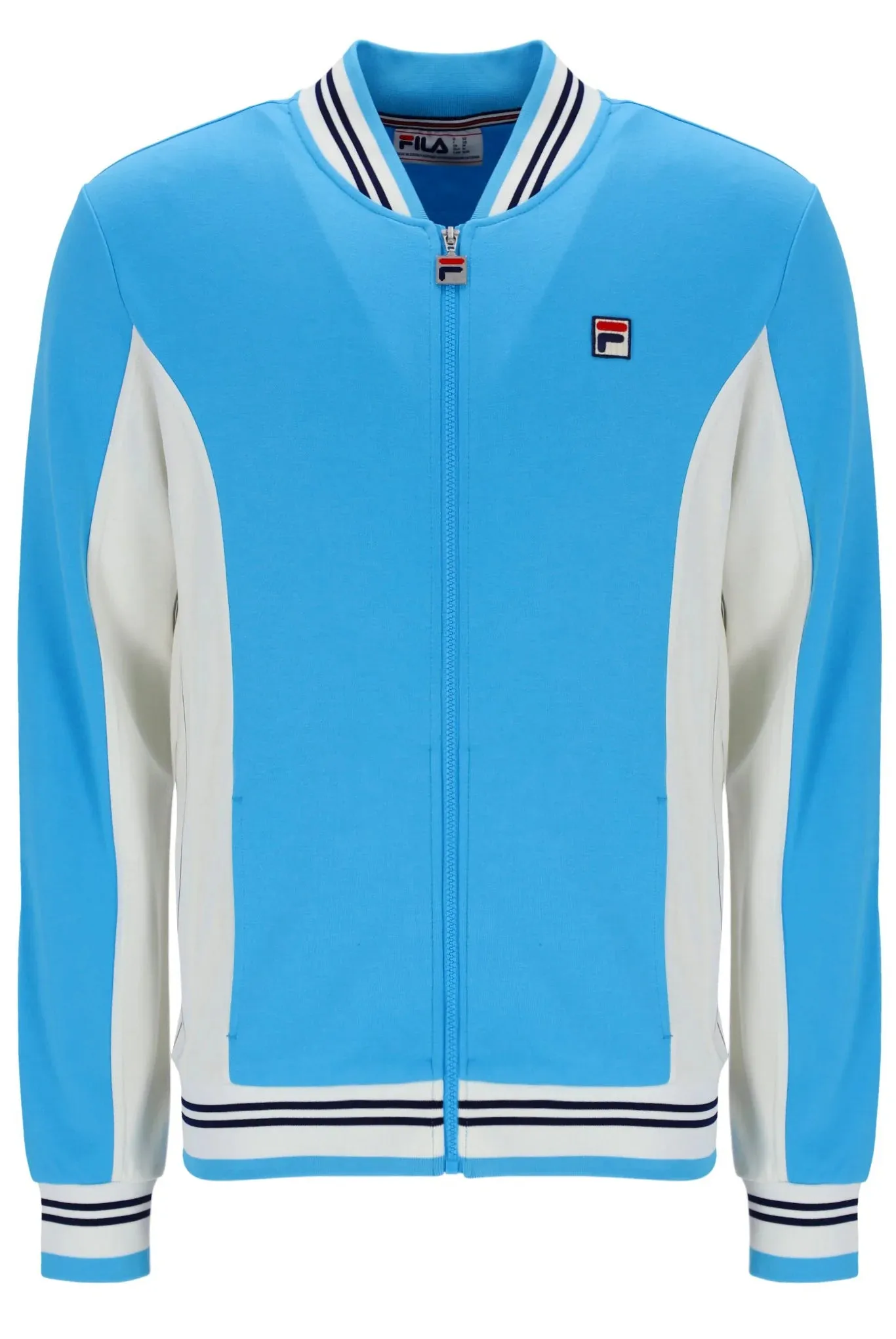 Fila Vintage Men's Settanta 2 Track Top Cyan Blue