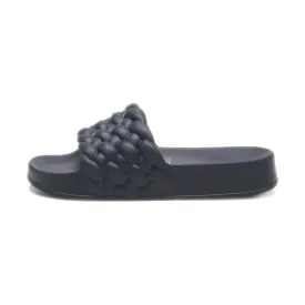 H&M Braided Sliders Rubber Black Colour For Men