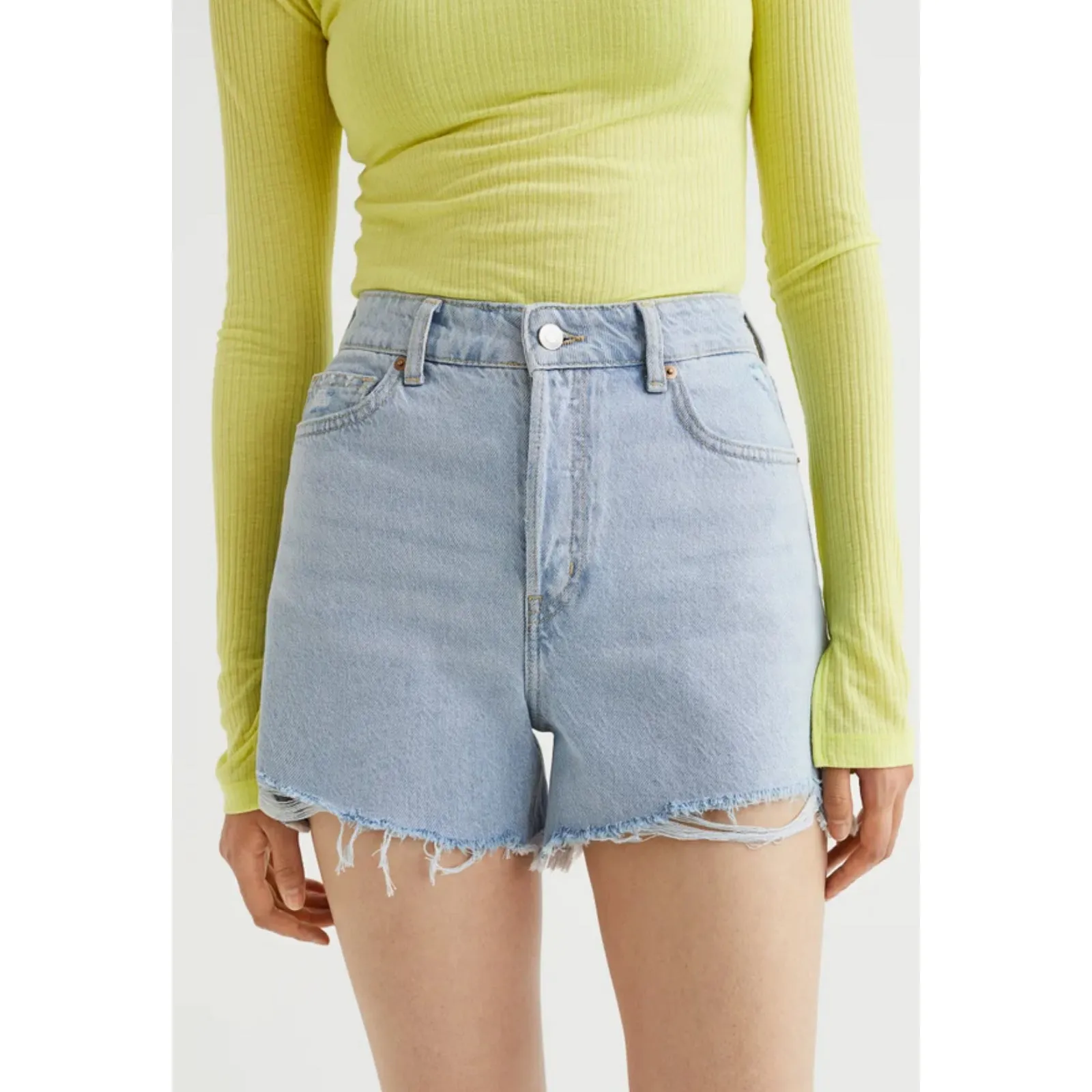 H&M Light Blue Denim Shorts | US 8