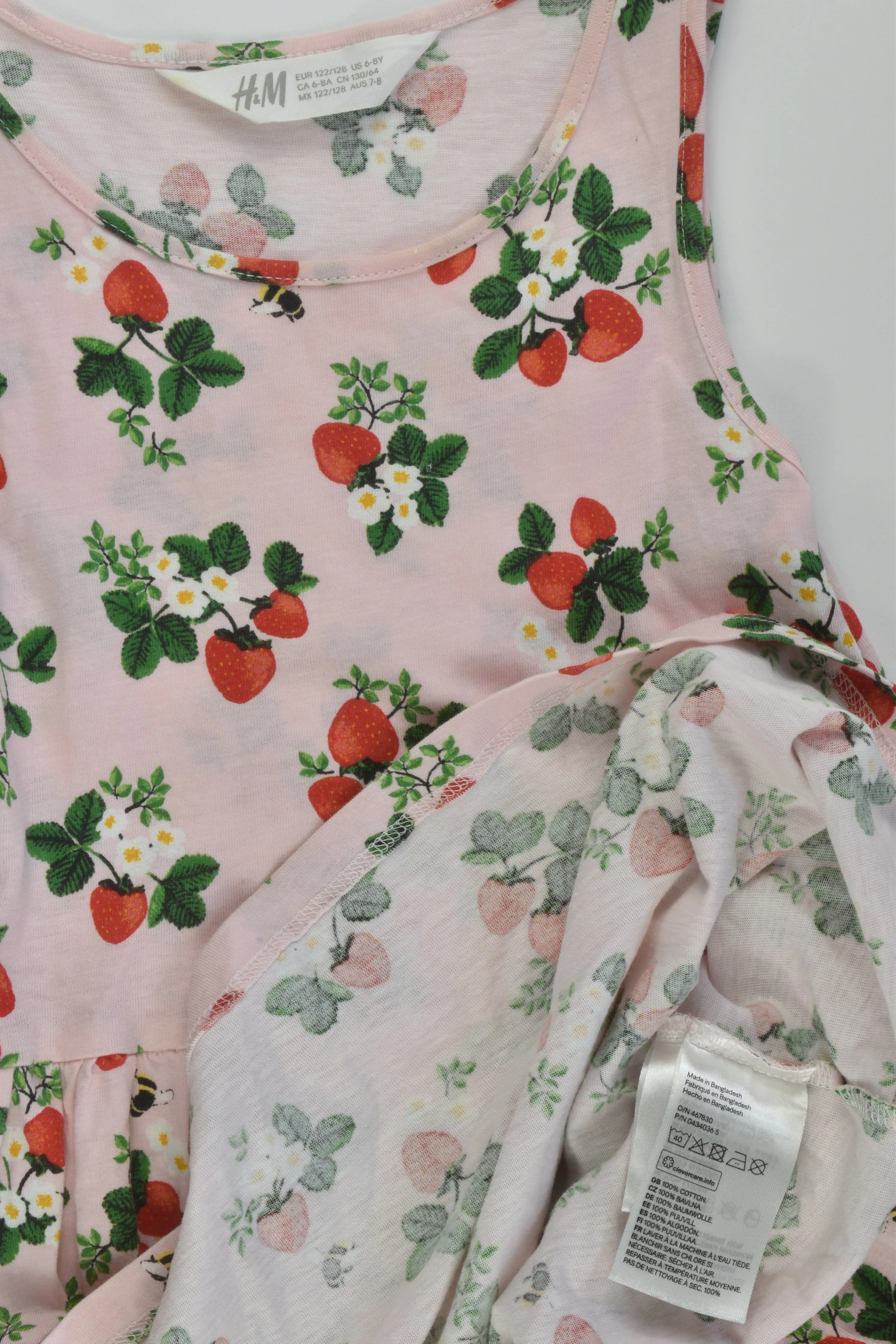 H&M Size 7-8 Strawberry Dress