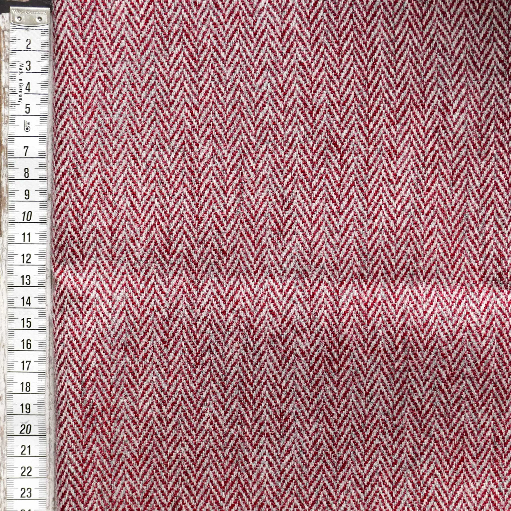 Herringbone Wool Red