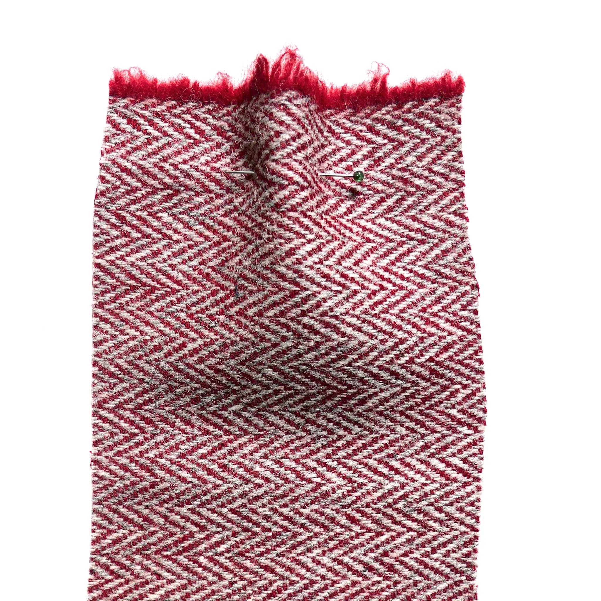 Herringbone Wool Red