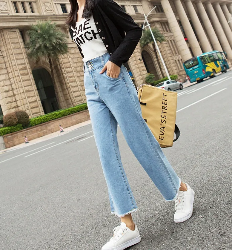 High Waist Wide Leg Jeans