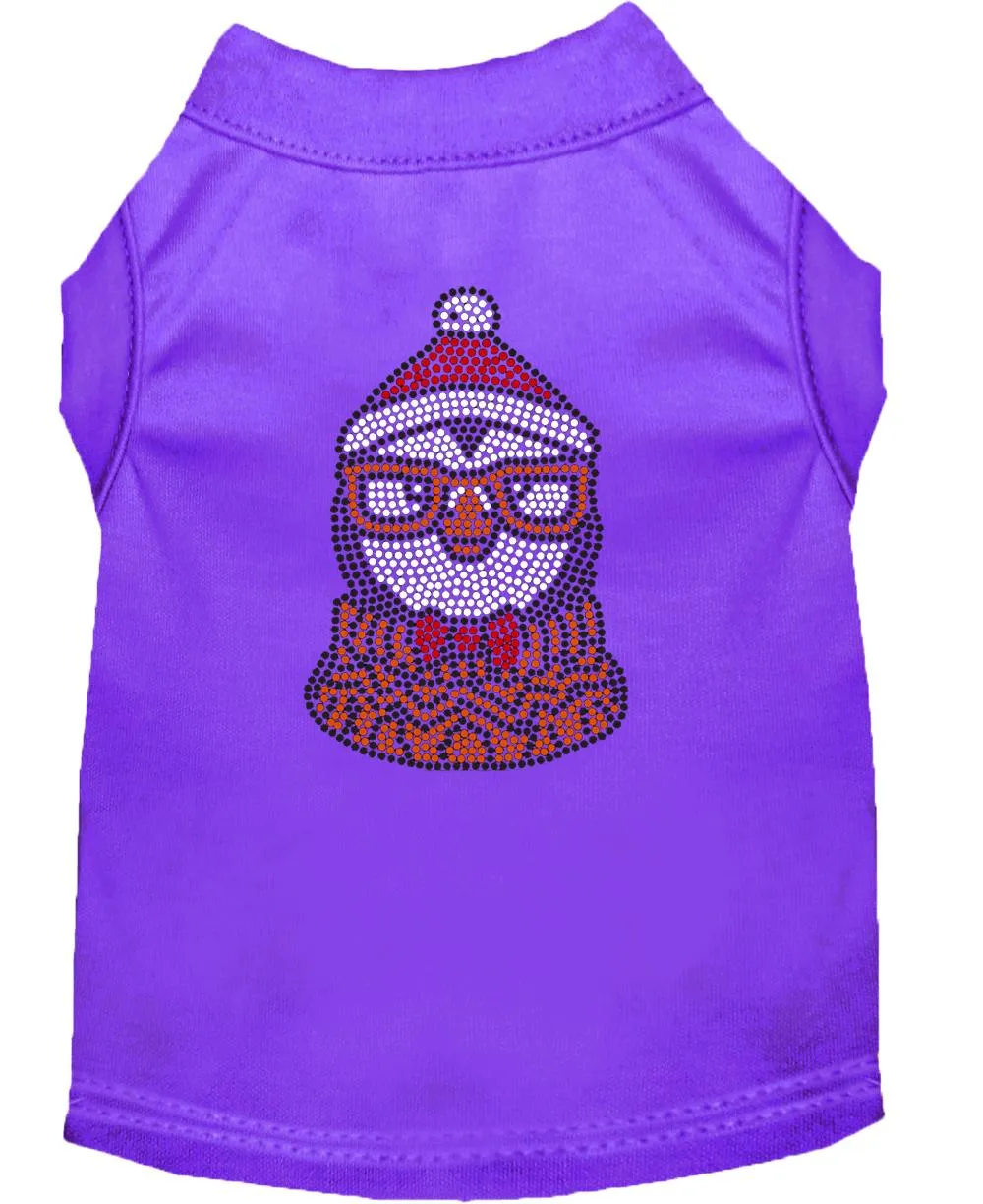 Hipster Penguin Rhinestone Dog Shirt Purple Xxxl (20)