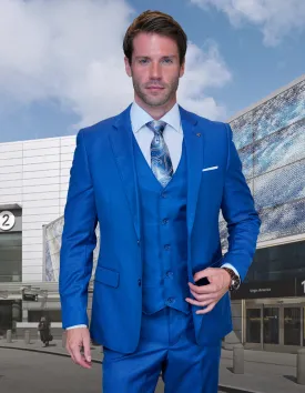 HUGO III INDIGO 3 PC MODERN FIT SUIT