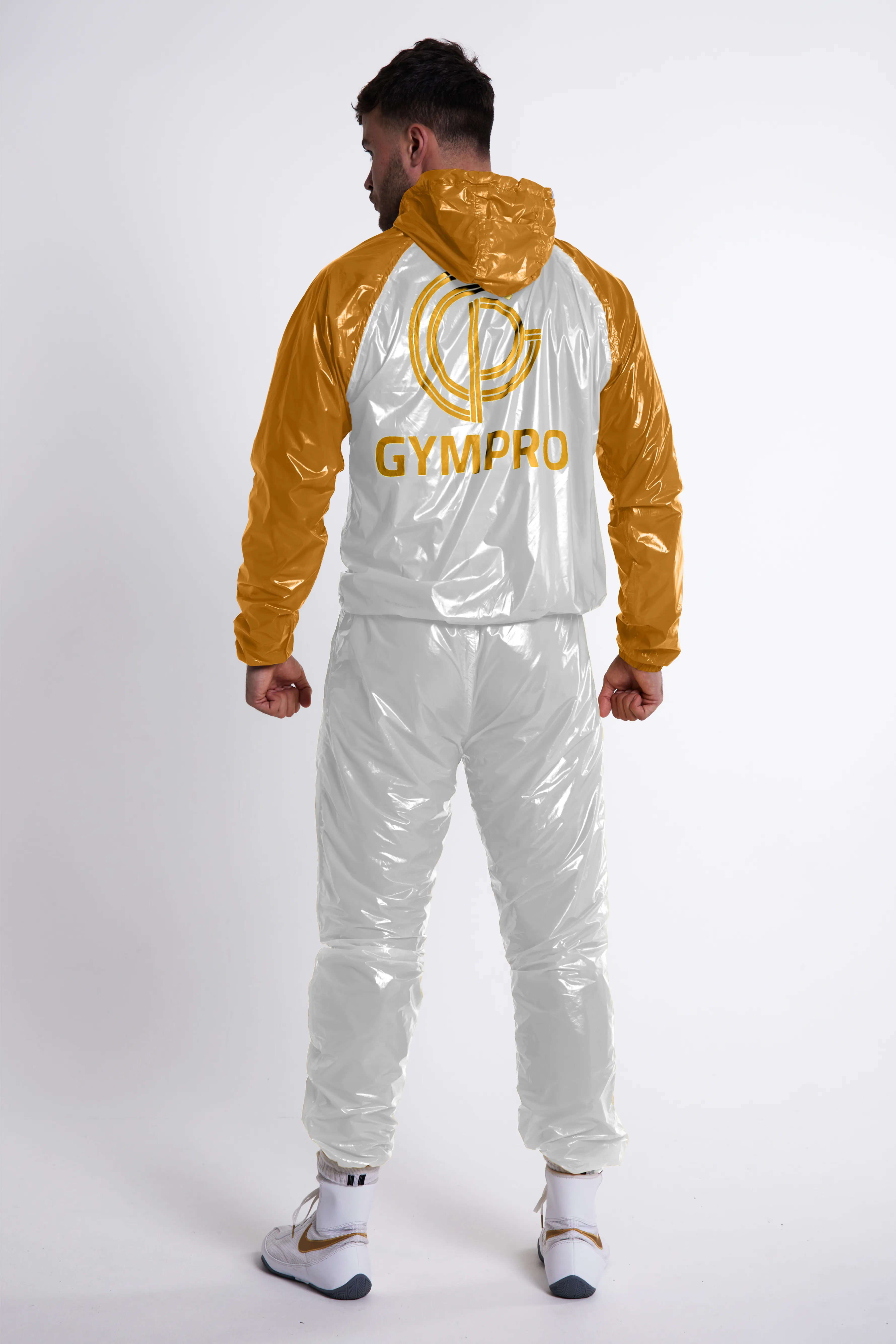 Hybrid Performance Sweat Suit 2.0- White/Gold