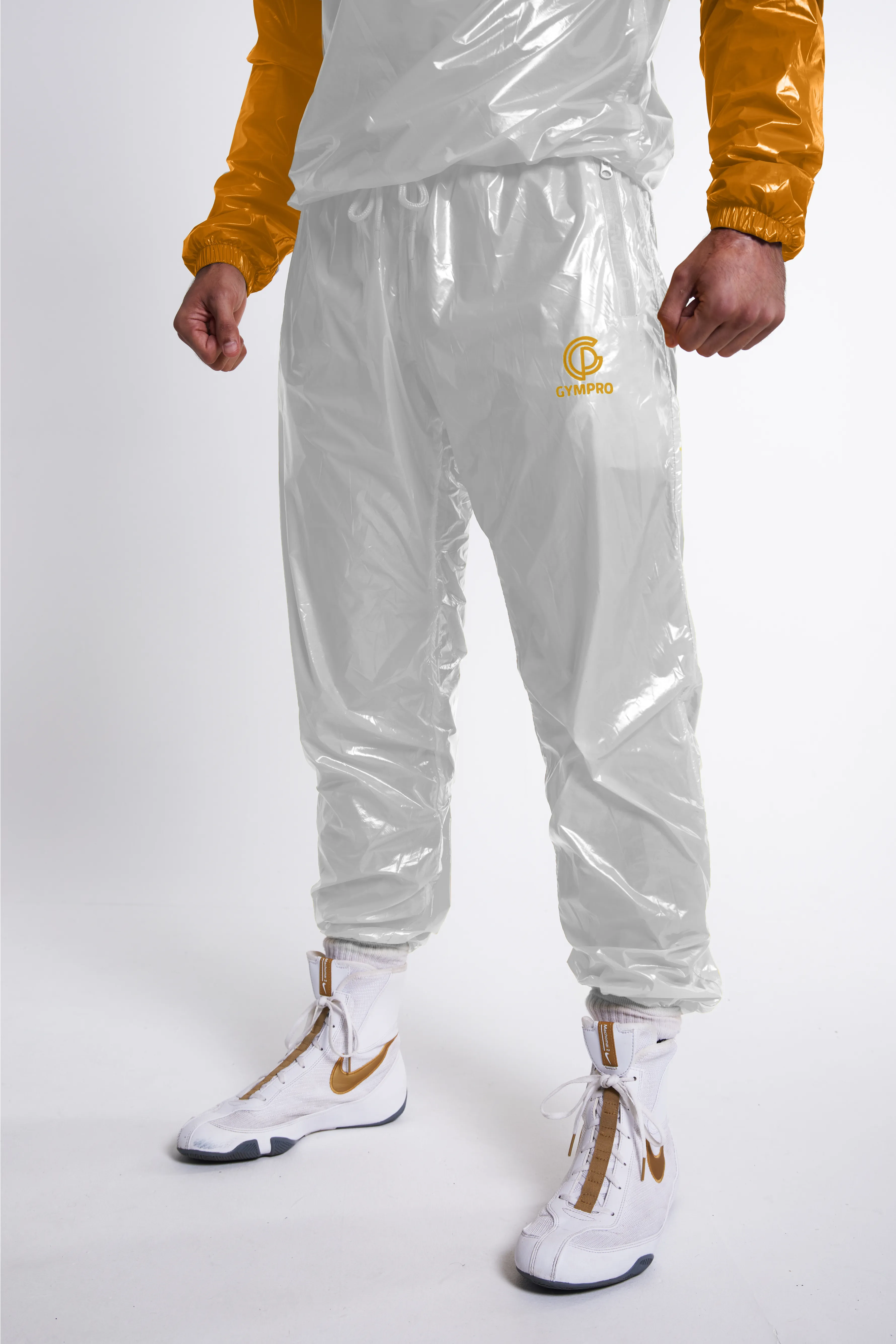 Hybrid Performance Sweat Suit 2.0- White/Gold