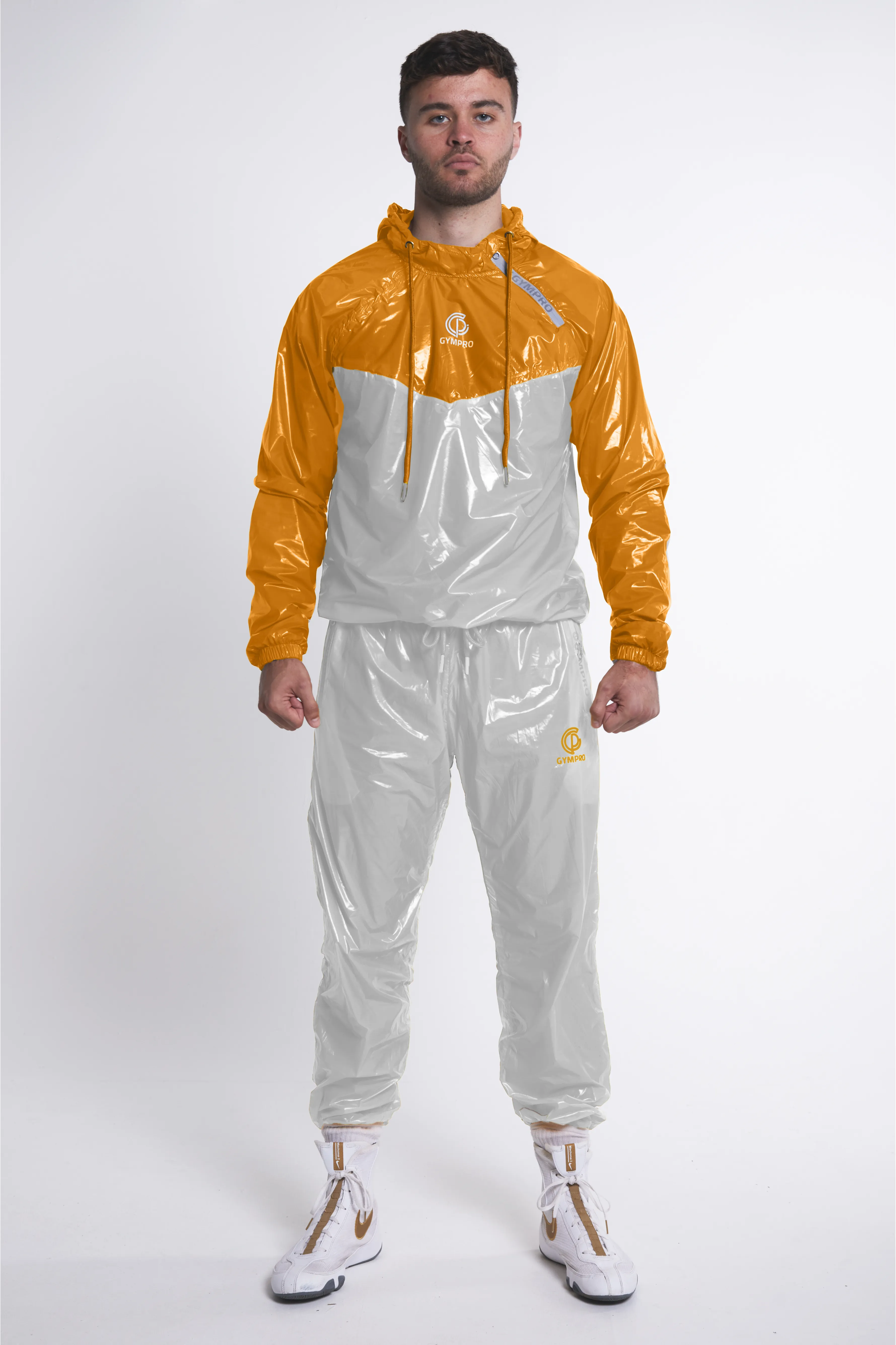 Hybrid Performance Sweat Suit 2.0- White/Gold