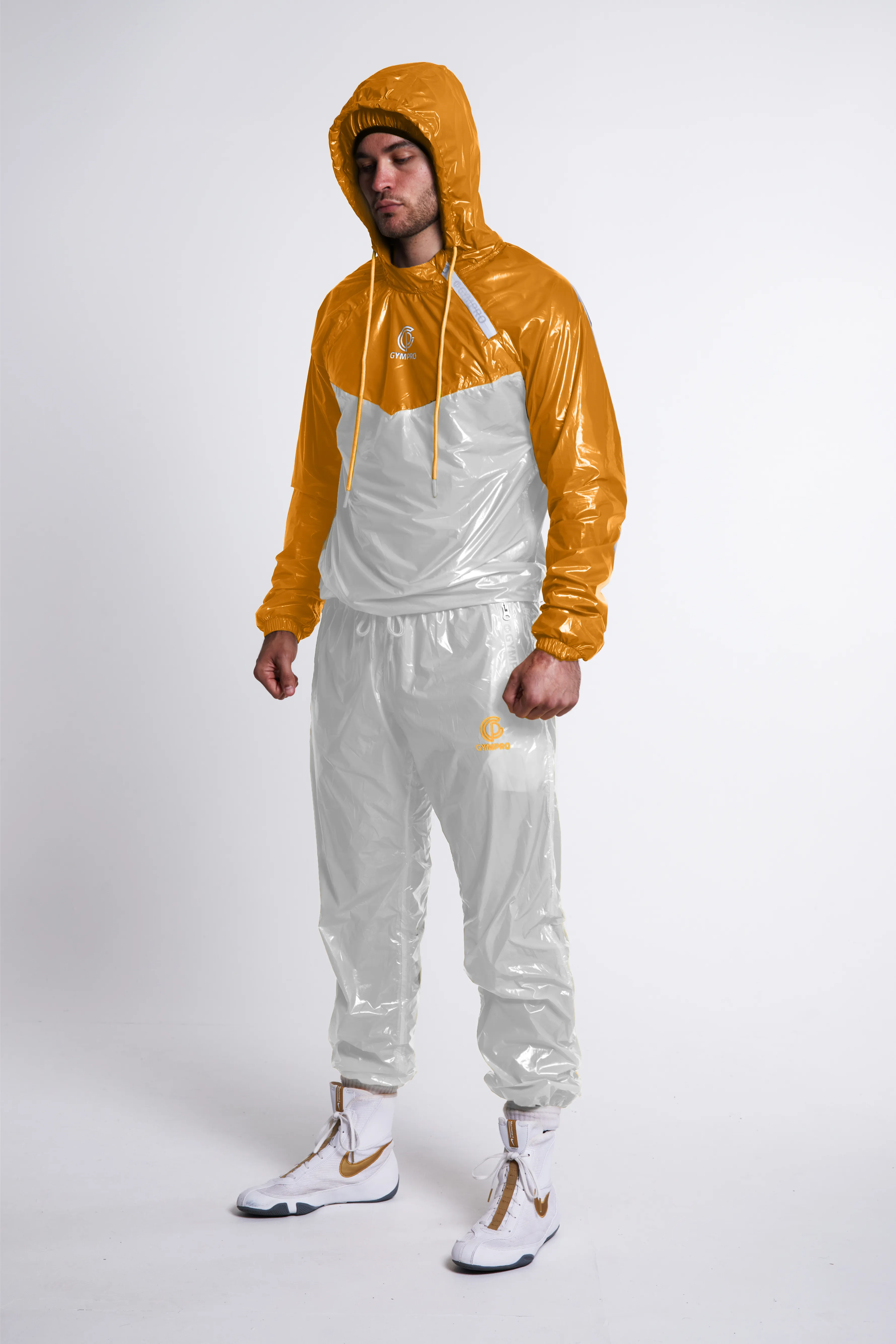 Hybrid Performance Sweat Suit 2.0- White/Gold