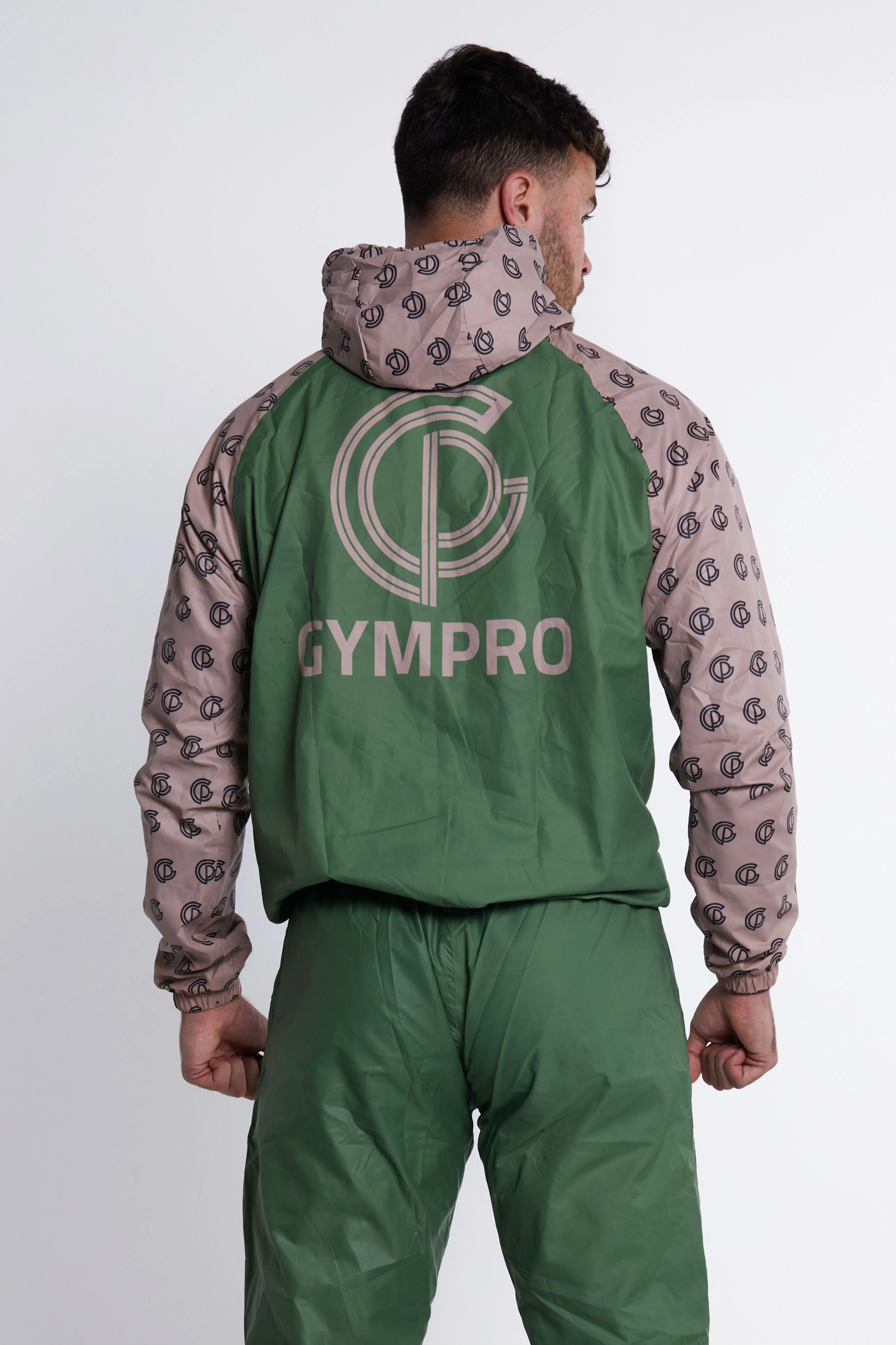 Hybrid Performance Sweat Suit Top - Green/Print