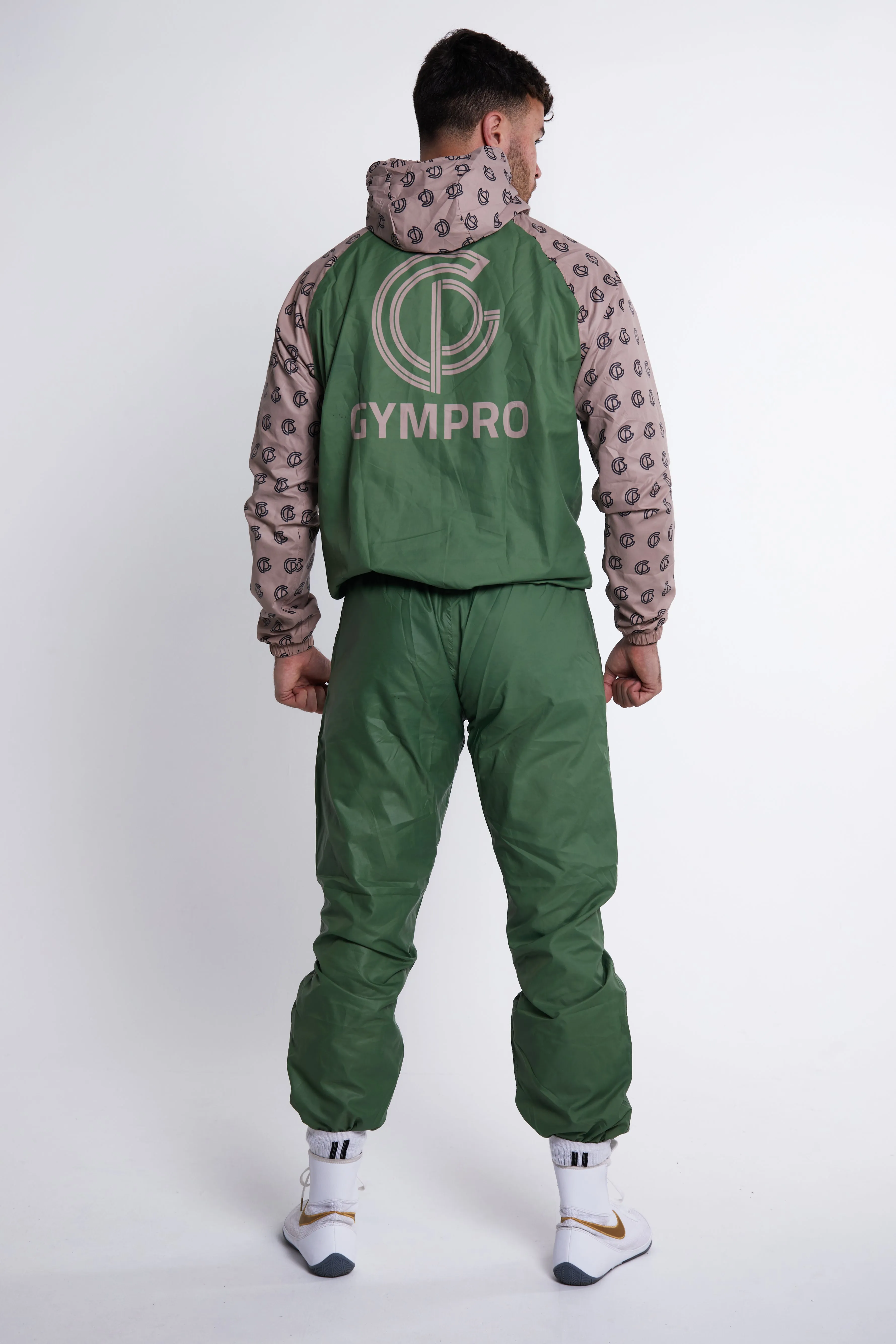 Hybrid Performance Sweat Suit Top - Green/Print