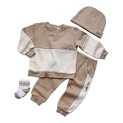 Influencer Sweat Suit & Beanie Set (Stand Tall)