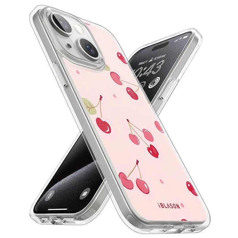 iPhone 14 Plus Halo MagSafe Cute Phone Case - Cherry on Top