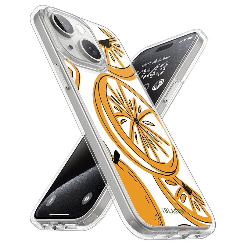 iPhone 15 Plus Halo MagSafe Cute Phone Case - Oranges