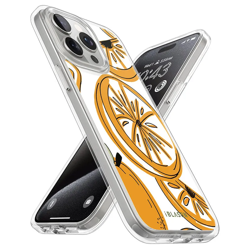 iPhone 15 Pro Max Halo MagSafe Cute Phone Case - Oranges