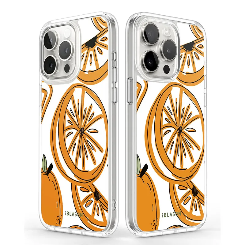 iPhone 15 Pro Max Halo MagSafe Cute Phone Case - Oranges