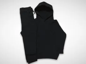 KIDS Black Pull Over Sweat Suit