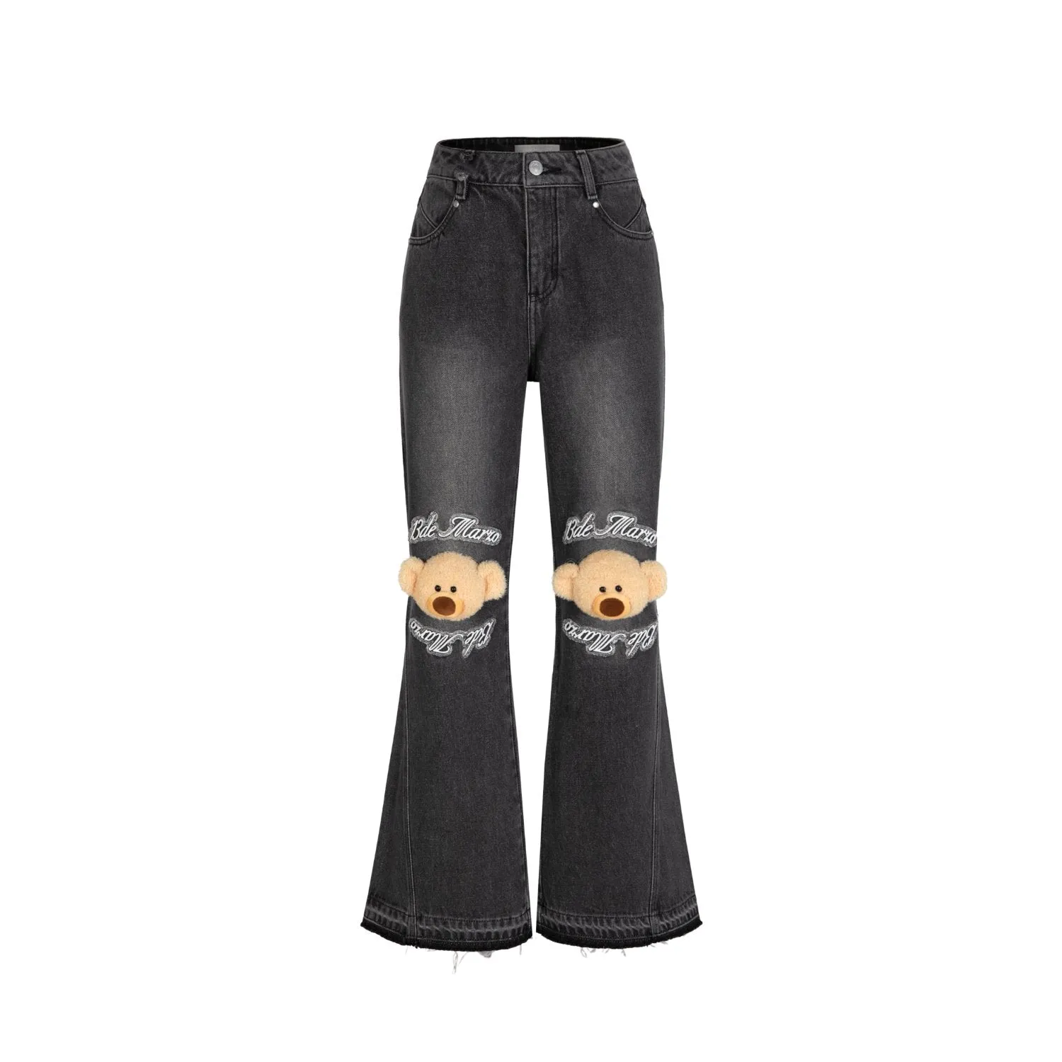 Knees Bear Jeans In Black